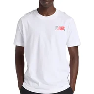 Koszulki męskie - Koszulka męska New Balance MT6179UMWT - biała - miniaturka - grafika 1
