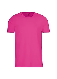 Trigema Koszulka męska, Fioletowy (melanż kwiat hibiskusa 338), XS - Koszulki męskie - miniaturka - grafika 1