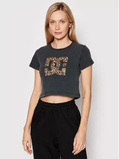 Koszulki i topy damskie - DC T-Shirt Star ADJZT03040 Czarny Regular Fit - grafika 1