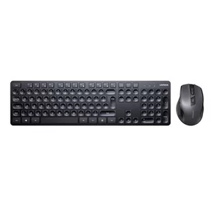 Zestaw Bezprzewodowa Klawiatura + Myszka Ergonomiczna UGREEN MK006 (Czarny) - Zestawy myszka + klawiatura - miniaturka - grafika 1