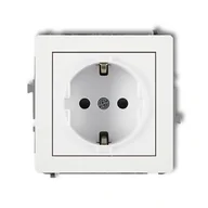 Gniazdka elektryczne - Karlik DGP-1s Mechanizm gniazda pojedynczego 2P+Z SCHUKO - miniaturka - grafika 1