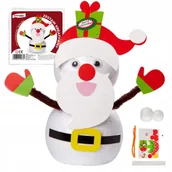 Dekoratorstwo - Zestaw Kreatywny Dla Dzieci Prezent Świąteczny Mikołajki Figurka Bałwan - miniaturka - grafika 1