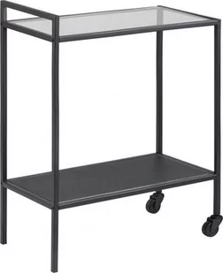 AC Design Furniture jörna wózek do serwowania, szkło, czarna, 30 x 60 x 75 cm 72130 - Wózki serwisowe - miniaturka - grafika 2