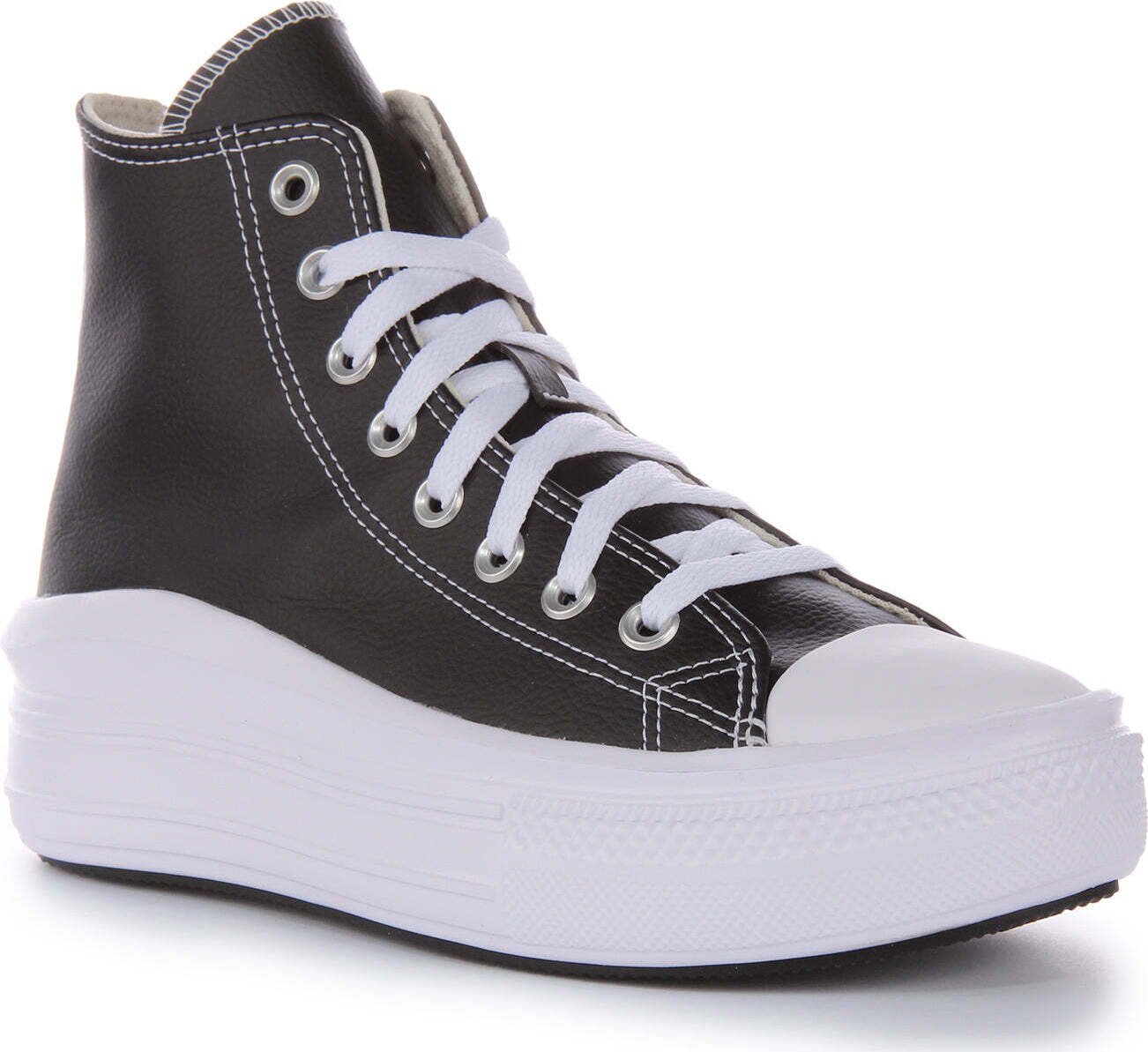 Converse CT AS Move Platform damskie trampki z wysoką cholewką w kolorze czarno-białym - 8 United Kingdom - 41.5 EU - 10 US / Black and white