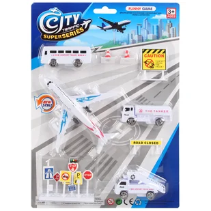 POJAZDY LOTNISKO ZABAWKA DLA DZIECI - Samoloty i helikoptery - miniaturka - grafika 1