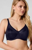 Biustonosze - Hunkemöller Nieusztywniany biustonosz minimizer z fiszbinami Nina Niebieski - miniaturka - grafika 1