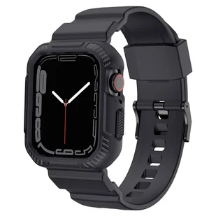 Kingxbar CYF537 2w1 pancerne etui Apple Watch SE, 8, 7, 6, 5, 4, 3, 2, 1 (45, 44, 42 mm) z paskiem szare - Akcesoria do smartwatchy - miniaturka - grafika 5