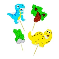 Dodatki do ciast w proszku - Dinozaury Cukrowe Na Tort  2D wz.1 Toppery - miniaturka - grafika 1