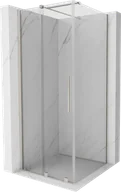Kabiny prysznicowe - Mexen Velar kabina prysznicowa rozsuwana 100x100 cm, transparent, nikiel szczotkowany - 871-100-100-01-97 - miniaturka - grafika 1