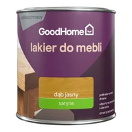 Lakiery do drewna - GoodHome Lakier do mebli dąb jasny satyna 0,25 l - miniaturka - grafika 1