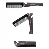 Kosmetyki i akcesoria do pielęgnacji brody - Składany Grzebień Do Układania Włosów Brody Metal - miniaturka - grafika 1