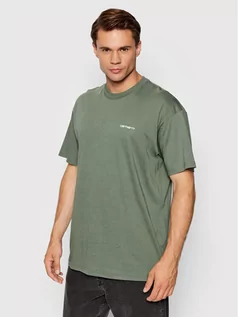Koszulki męskie - Carhartt WIP T-Shirt Nils I030111 Zielony Loose Fit - grafika 1