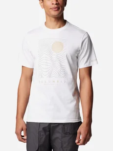 Koszulka męska bawełniana Columbia CSC Seasonal Logo Tee 1991036107 S Biała (195981462432) - Koszulki męskie - miniaturka - grafika 1