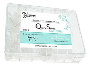 Elisium Elisium Quick Shape Nail Form Formy do przedłużania paznokci do flexygel Typ 2 - Akcesoria do paznokci - miniaturka - grafika 2