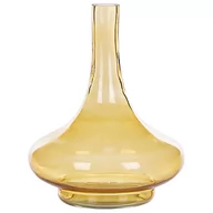 Wazony i flakony - Wazon Na Kwiaty Szklany Żółty Paneer - miniaturka - grafika 1