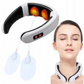 Masażery - Masażer Elektrostymulator Tens Ems Mięśni Nerwów Szyi Karku Barki 2W1 - miniaturka - grafika 1