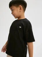 Bluzki dla niemowląt - Reserved - Bawełniany t-shirt - czarny - miniaturka - grafika 1