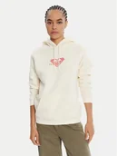Bluzy damskie - Roxy Bluza Surf Stoked Crew Brushed Vint ERJFT05018 Écru Regular Fit - miniaturka - grafika 1