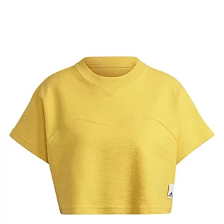 Koszulki i topy damskie - adidas Damska koszulka (Short Sleeve) W LNG Lw Ft Tee, Bold Gold, HZ1608, 2XL - grafika 1