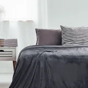 Koce - DecoKing DecoKing - Koc Mic - Grafitowy 220x200 cm - miniaturka - grafika 1