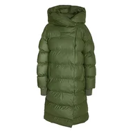 Płaszcze damskie - Noisy may Damska kurtka NMSKY L/S Long Coated Jacket NOOS Pikowany płaszcz, zielony Kombu, M, Kombu Green, M - miniaturka - grafika 1