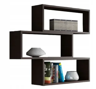 Półka wisząca wenge L9-D63 - Półki do salonu Półka wisząca wenge L9-D63 - Półki do salonu - miniaturka - grafika 1