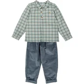 Odzież sportowa dziecięca - BABIDU Dziecięcy dwuczęściowy zestaw bawełniany, miękki i oddychający design, idealny dla noworodka, do noszenia na co dzień - miniaturka - grafika 1