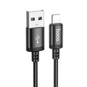 Kable USB - Kabel USB A do Lightning Hoco 2,4A 2 m X89 czarny - miniaturka - grafika 1