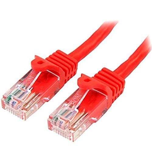 Startech.Com 45PAT1MRD Kabel Sieciowy RJ45, Czerwony