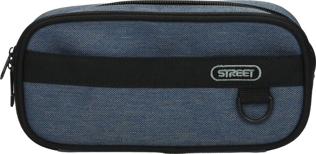 Piórnik saszetka dla dzieci, Eurocom, gładki, szary