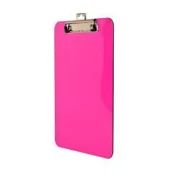 Artykuły biurowe - Tetis Deska z metal. klipem A4 różowa - miniaturka - grafika 1