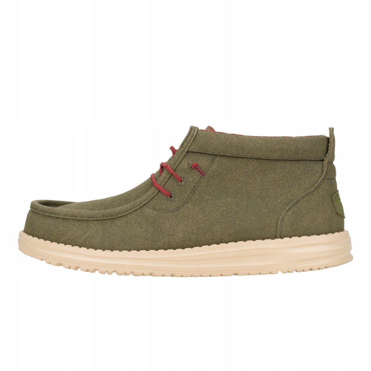 Męskie Wysokie Mokasyny Buty Półbuty Wsuwane HeyDude Wally Mid Canvas 42