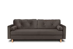 Brązowa sofa 3 osobowa rozkładana ERISO - Sofy i kanapy Brązowa sofa 3 osobowa rozkładana ERISO - Sofy i kanapy - miniaturka - grafika 1