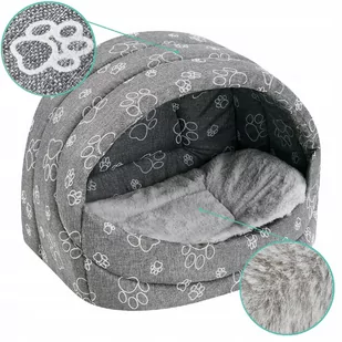 Legowisko Buda Dla Psa Kota Budka L Claw + Futro - Budy dla psów - miniaturka - grafika 1