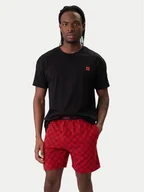 Piżamy męskie - HUGO Piżama Aaron 50556777 Czerwony Regular Fit - miniaturka - grafika 1