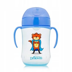 Dr Brown's kubek niekapek miękki ustnik 270 ml 9m+ - Kubki dla dzieci - miniaturka - grafika 1