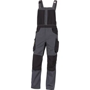 Delta Plus Ogrodniczki mach Spirit z 60% bawełny i 40% poliestru - 270 G/M2 kolor szaro-czarny rozmiar 3XL M5SA2GN3X M5SA2GN3X - Odzież robocza - miniaturka - grafika 1