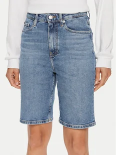 Tommy Hilfiger Szorty jeansowe WW0WW41323 Niebieski Slim Fit - Spodenki damskie - miniaturka - grafika 1