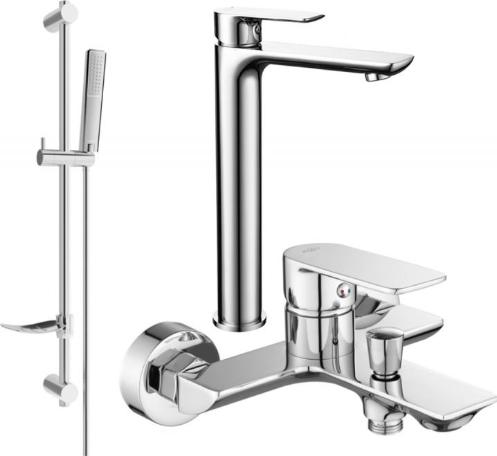 Mexen Alfa DF72 zestaw wannowy, chrom - 745713DF72-00