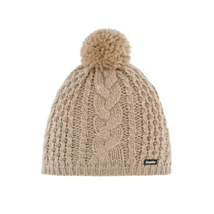 Damska czapka zimowa z pomponem Eisbar Afra Pompon MU sandstone - ONE SIZE - Czapki damskie - miniaturka - grafika 1