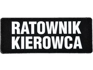 Emblemat Ratownik Kierowca Odblaskowy Na Rzepie 13 X 5 Cm - Odzież robocza - miniaturka - grafika 1