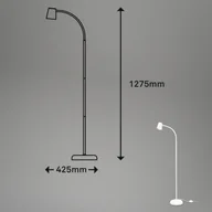 Lampy stojące - Briloner Lampa stojąca Skriva, regulowana, GU10, biała - miniaturka - grafika 1