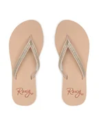 Klapki i japonki damskie - Roxy Japonki ARJL100673 Złoty - miniaturka - grafika 1