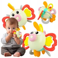 Gryzaki dla dzieci - GRYZAK ZABAWKA SENSORYCZNA MONTESSORI GRZECHOTKA ANTYSTRESOWA - miniaturka - grafika 1