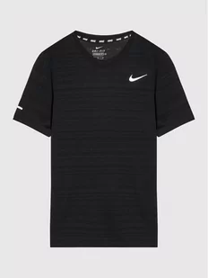 Nike Koszulka techniczna Miler DD3055 Czarny Regular Fit - Koszulki dla chłopców - miniaturka - grafika 1