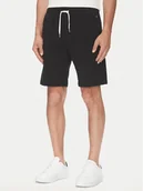 Spodenki męskie - Tommy Hilfiger Szorty sportowe UM0UM03364 Czarny Regular Fit - miniaturka - grafika 1