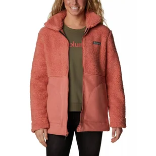 Polarowy sweter damski Columbia Winter Pass Sherpa Long Full Zip - Bluzy narciarskie - miniaturka - grafika 1