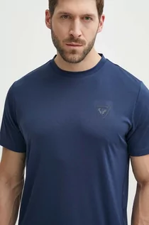 Koszulki męskie - Rossignol t-shirt sportowy kolor granatowy gładki - grafika 1