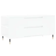 Ławy i stoliki kawowe - vidaXL Stolik kawowy biały 102x44,5x50 cm materiał drewnopochodny - miniaturka - grafika 1