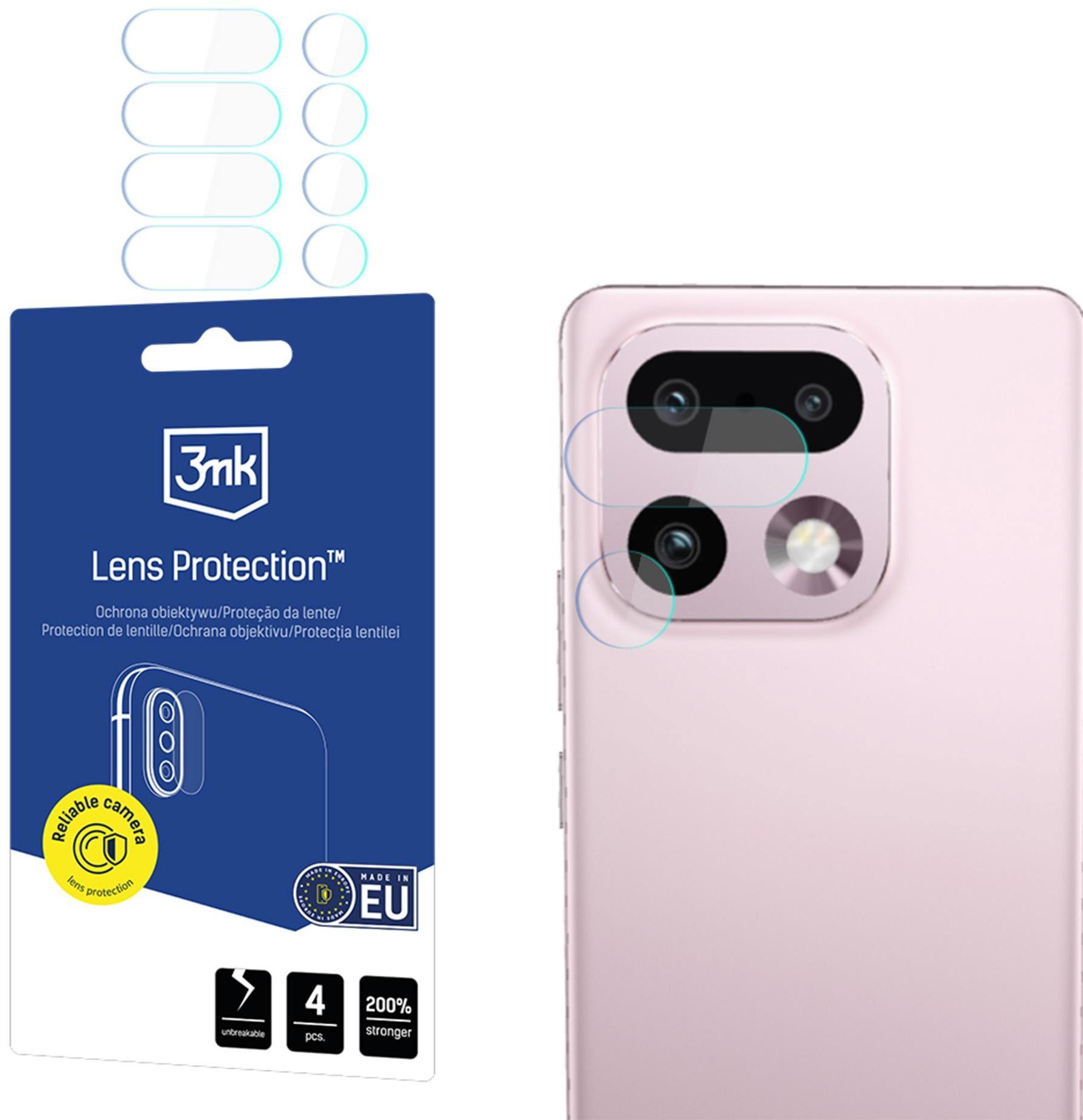 Ochrona na obiektyw aparatu 3MK Lens Protection do Realme 16 Pro+ 5G 4szt